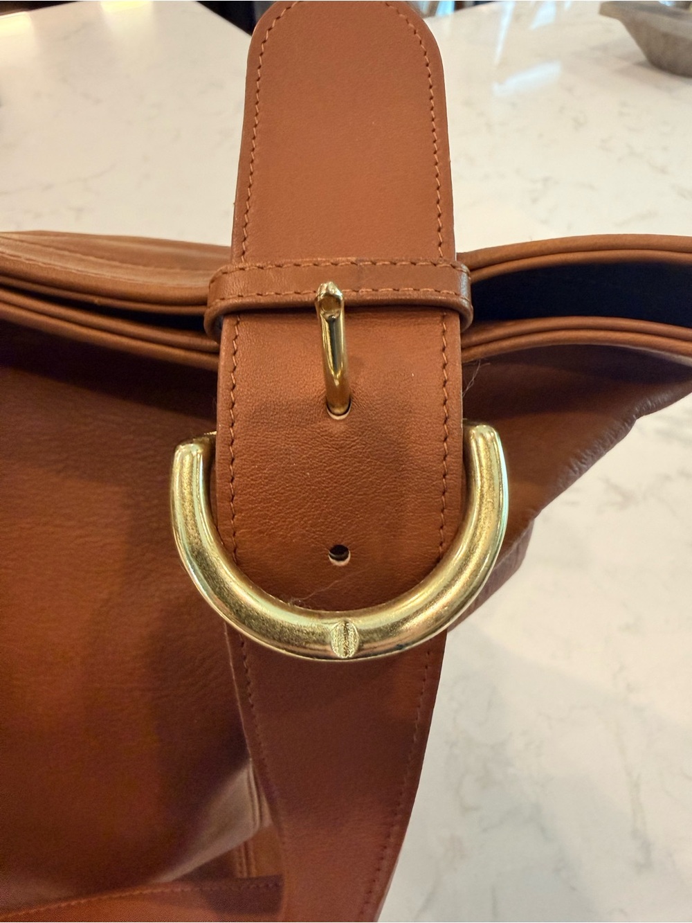 Vintage Coach Soho Tan/Camel Leather Shoulder Bag - Picture 2 of 7